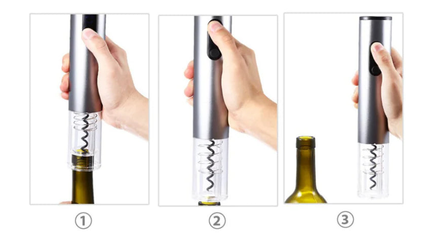 Electric Wine Bottle Opener and Corkscrew